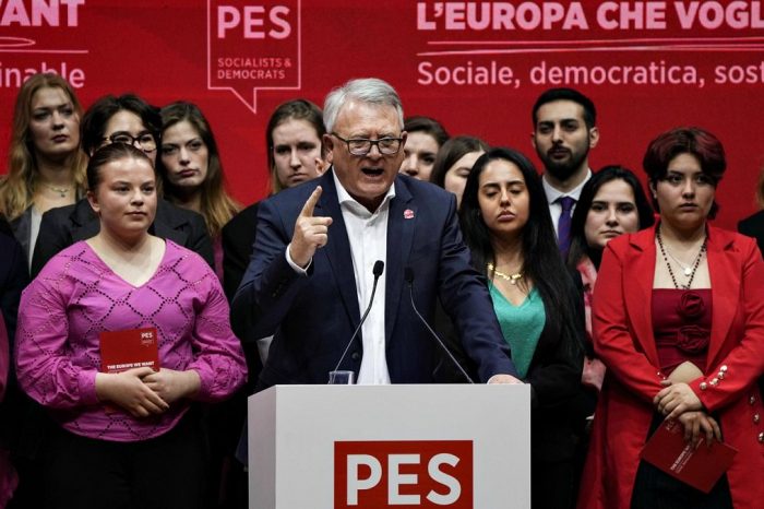 European socialists elect Nicolas Schmit as lead candidate to face off against Ursula von der Leyen