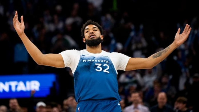 Minnesota’s Karl-Anthony Towns is out indefinitely with a torn meniscus in his left knee