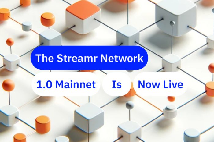 Streamr Network 1.0 Mainnet Launches, Fulfilling the 2017 Roadmap’s Vision of Decentralized Data Broadcasting