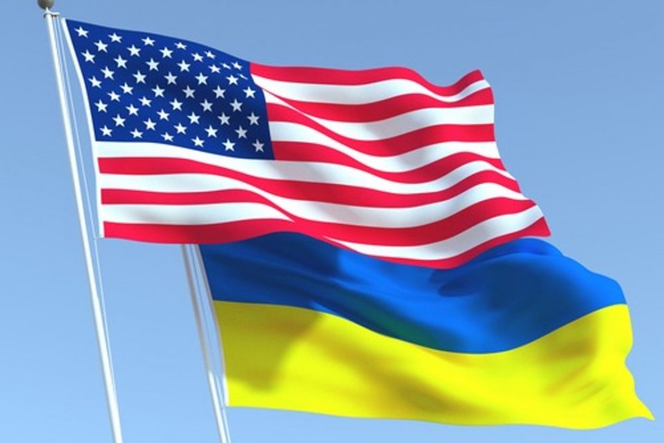 us ukraine flags